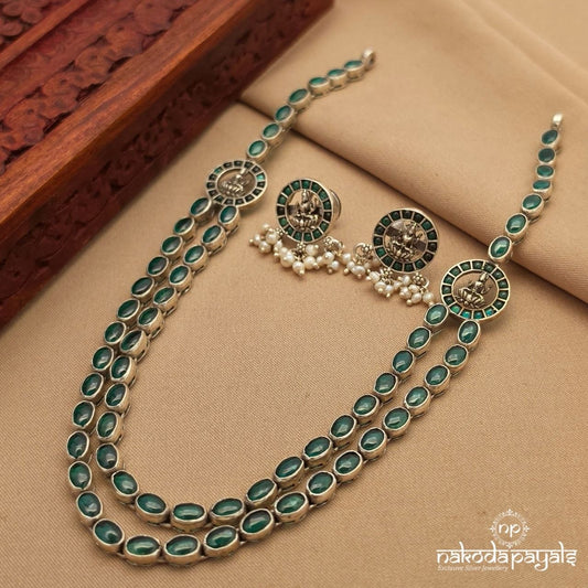 Greenish Pearly Neckpiece (N11818)