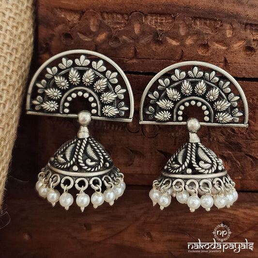 Circlet Pearled Drop Jhumka (J1362)