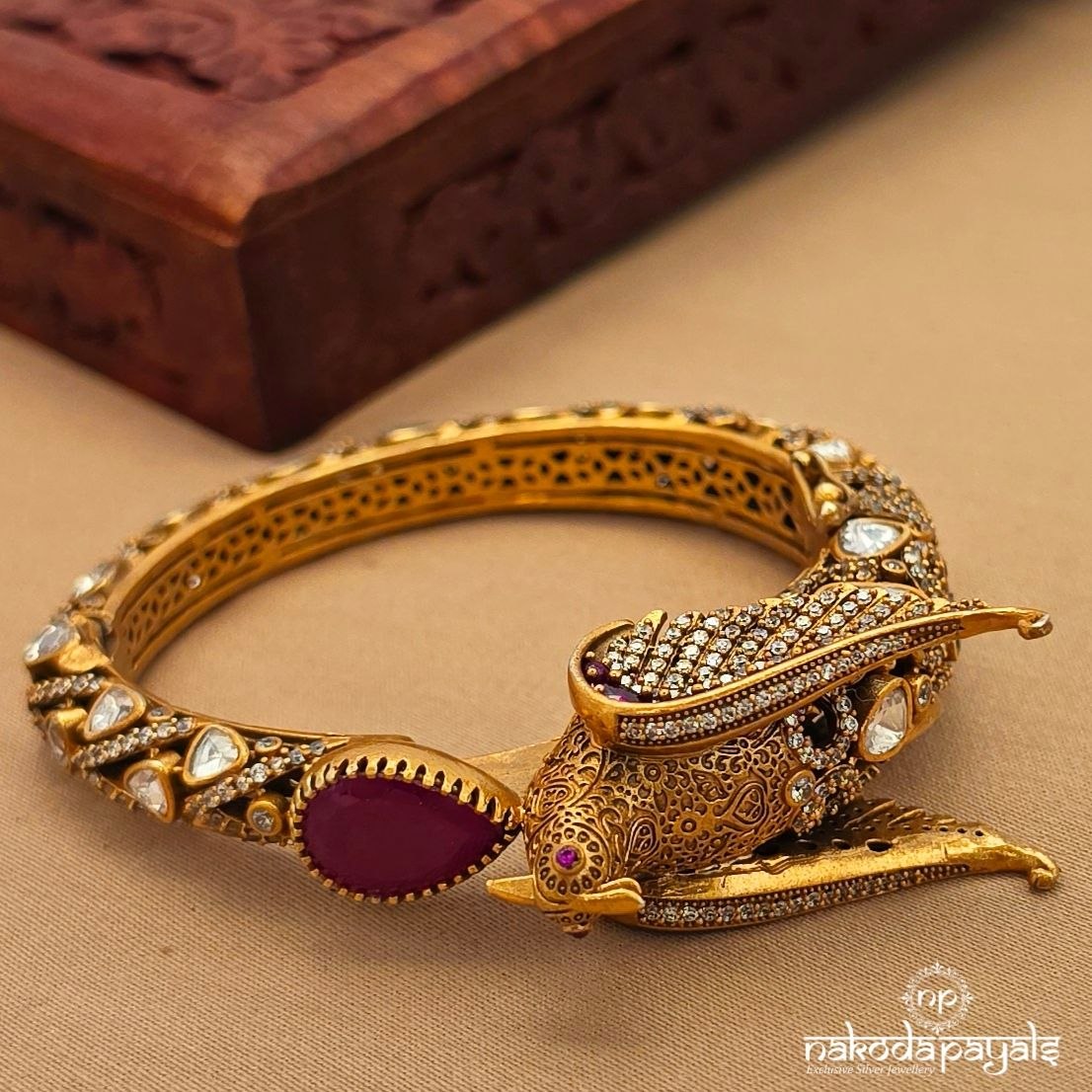 Unique Peacock Kada (2.4) (Gk3261)