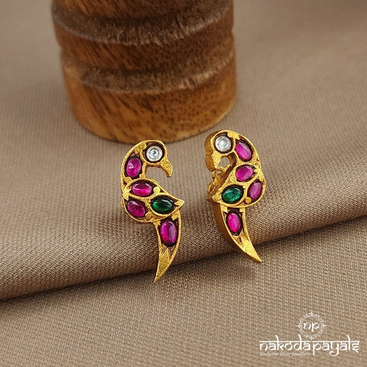Peacock Kundan Studs (Ge10080)