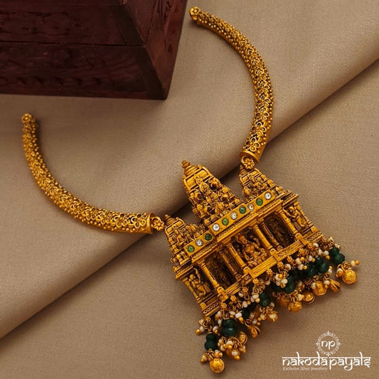 Pearly Lakshmi Gopuram Neckpiece (Gn10157)