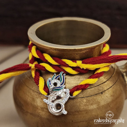 CZ Ganesha Rakhi (R5673)