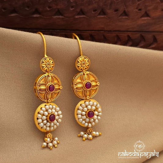 Elegant Floral Pearly Hanging (Ge11034)