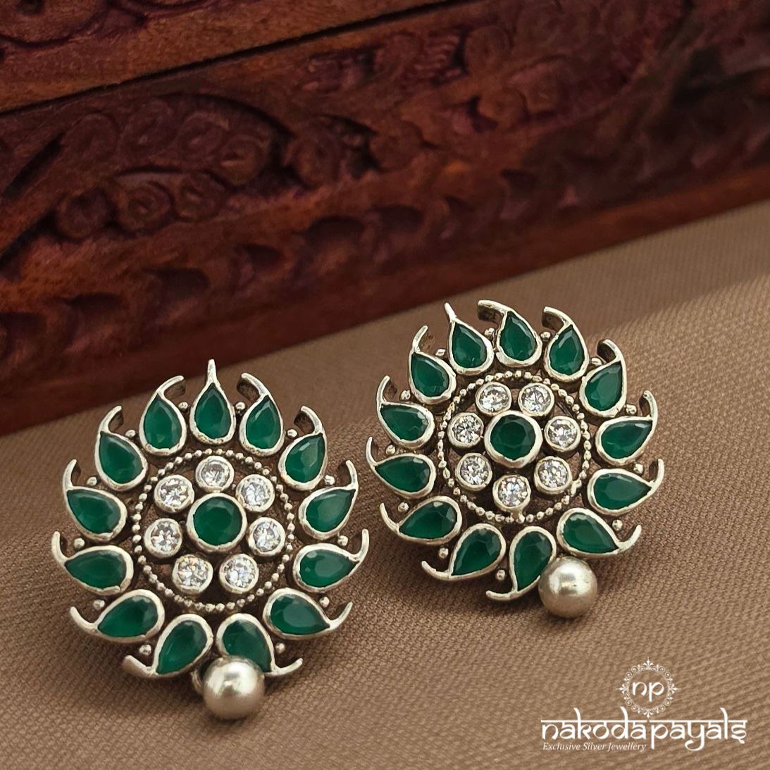 Green Drop Studs (S9619)