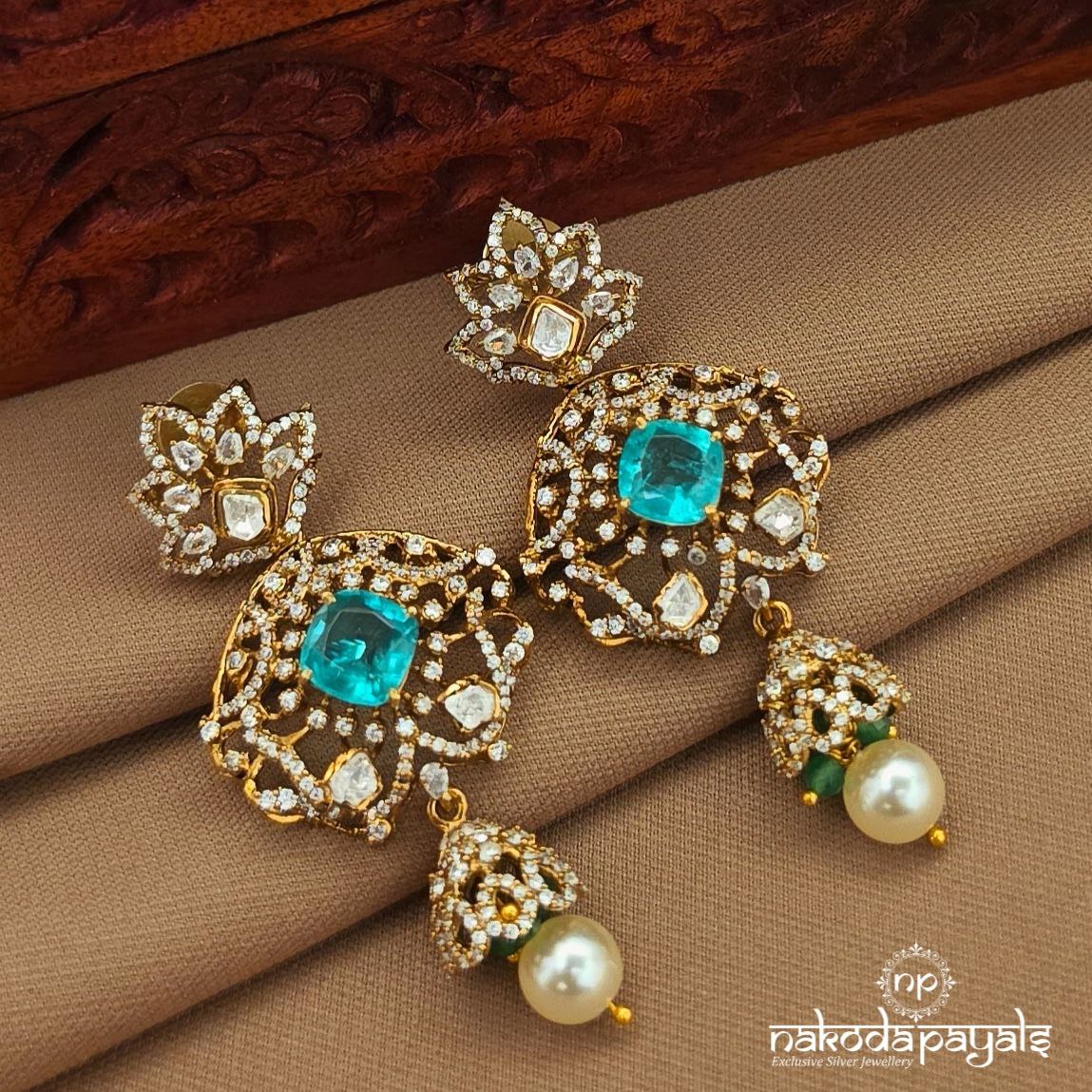 Graceful Moissanite Jhumka (Ge10502)