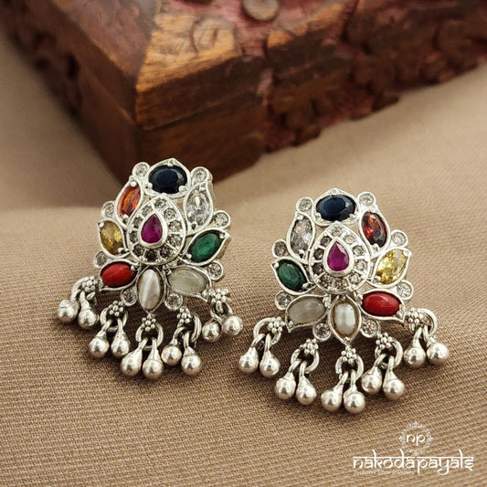 Navaratna Lotus Studs (S3832)