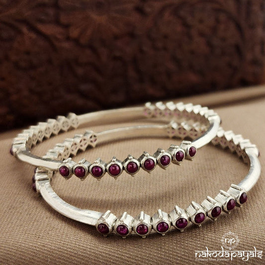 Red Dotted Bangles (K6228-29)