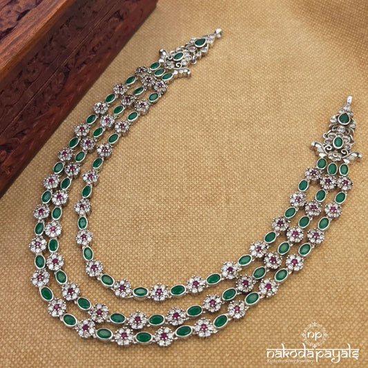 Floral Greenish Neckpiece (N11997)