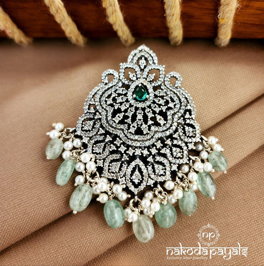 CZ Green Drop Pendant (P2588)