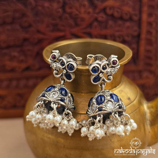 Peacock Pearl Jhumka (J1890)
