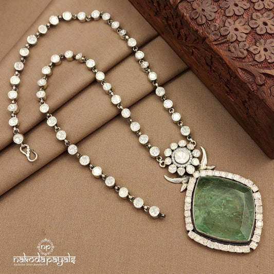 Emerald Green Moissanite Neckpiece (N11506)