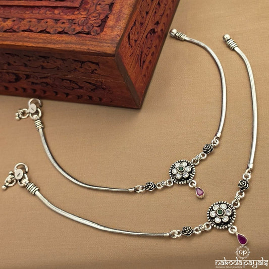 Green Dot Anklet (A6992)