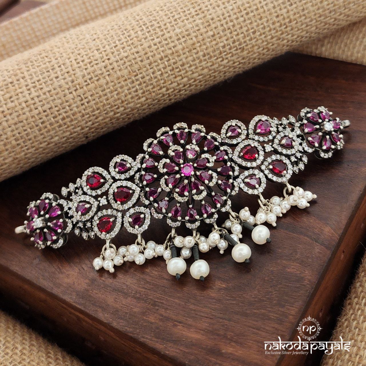 Glitterglow Pink Choker (N10886)