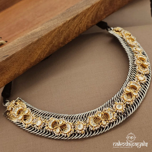 Infinity Kundan Dual Tone Neckpiece (Gn9259)