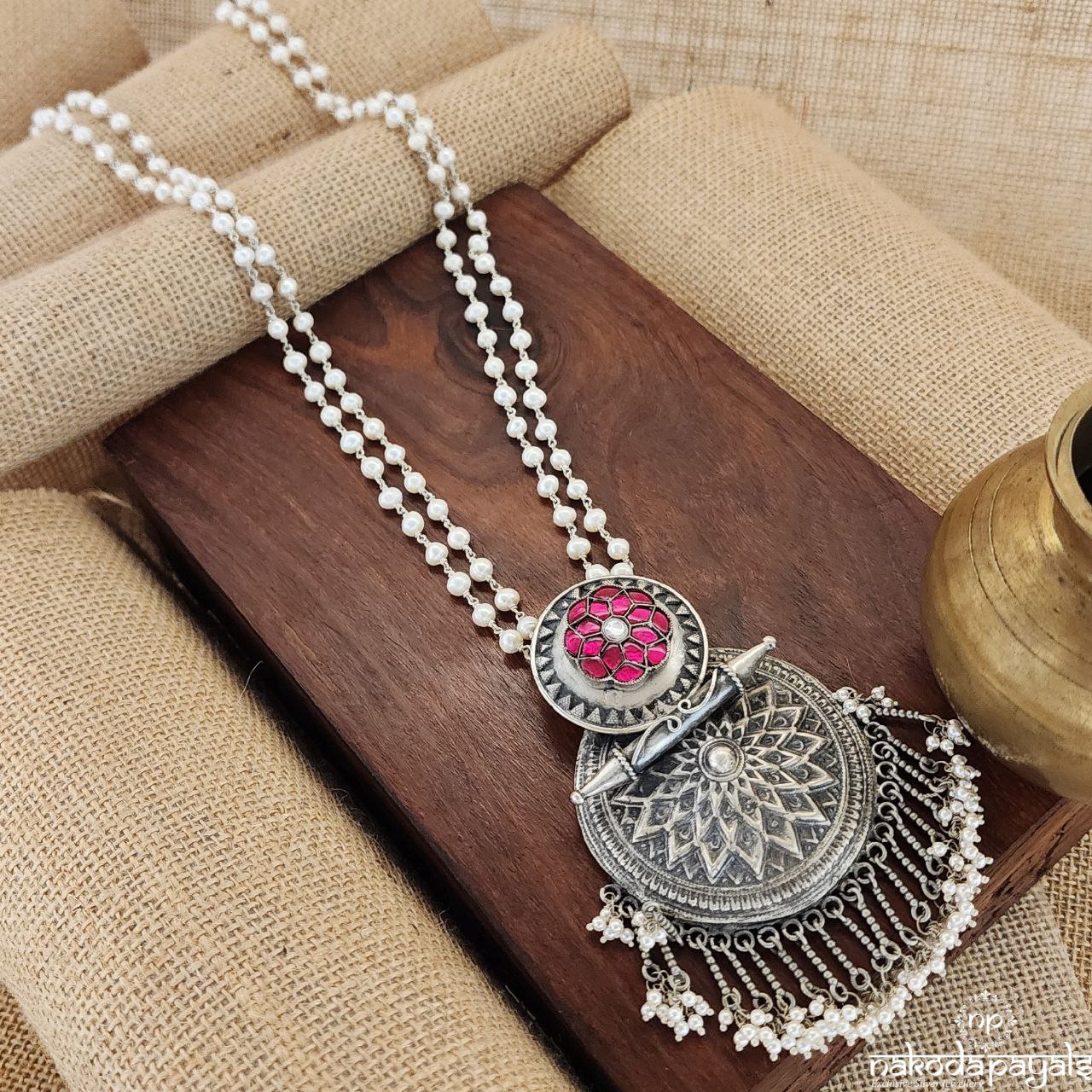 Pinkish Pearled Neckpiece (N10323)