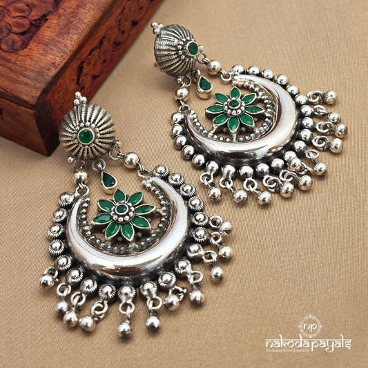 Greenish Exquisite Chandbali (C4084)