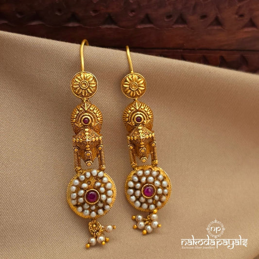 Exclusive Pearl Drop Earrings (Ge11032)