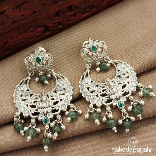 Lakshmi Green Drop Earrings (C3910)