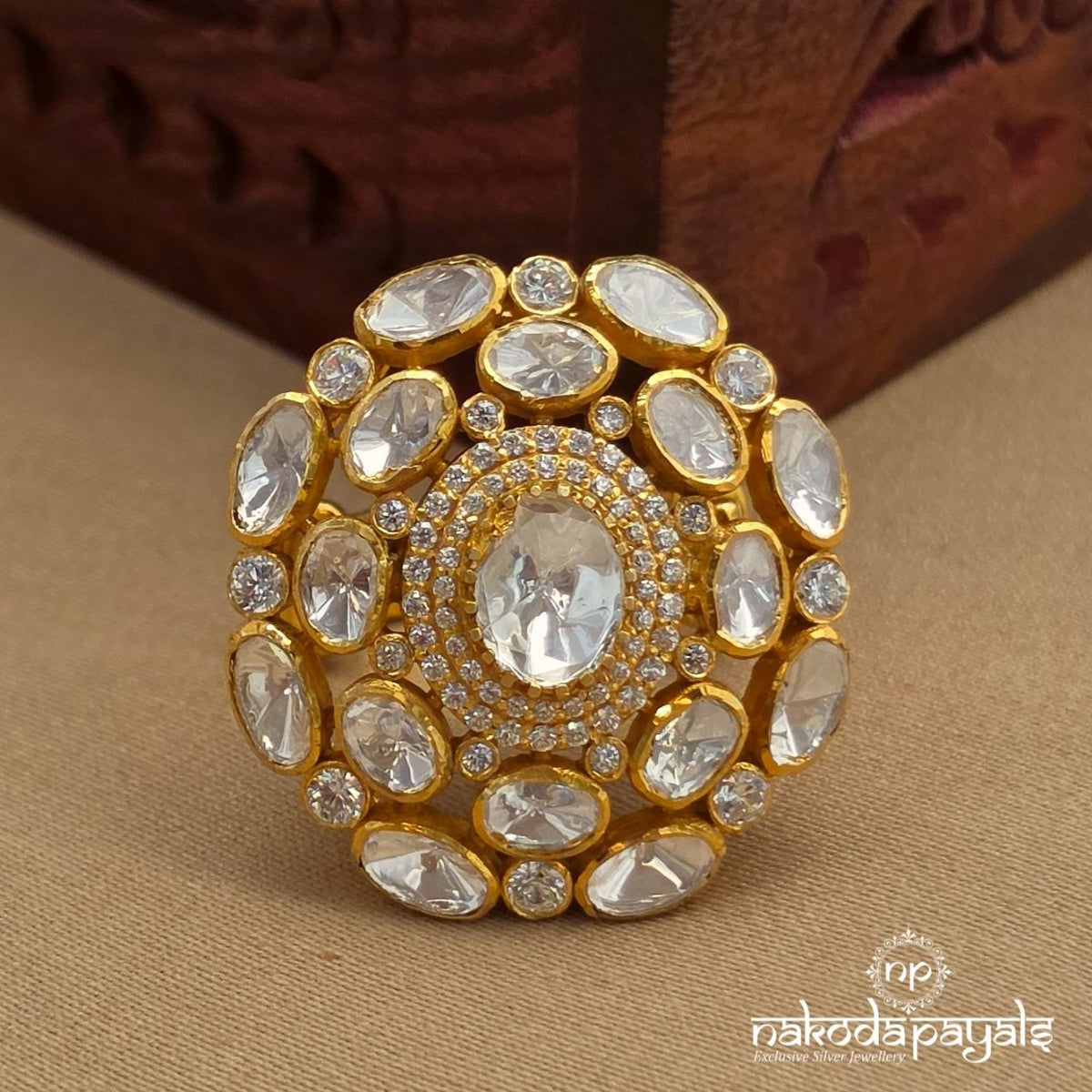 Stunning Moissanite Finger Ring (F3027)