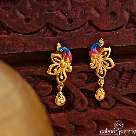 Exemplary Peacock Studs (Ge10862)