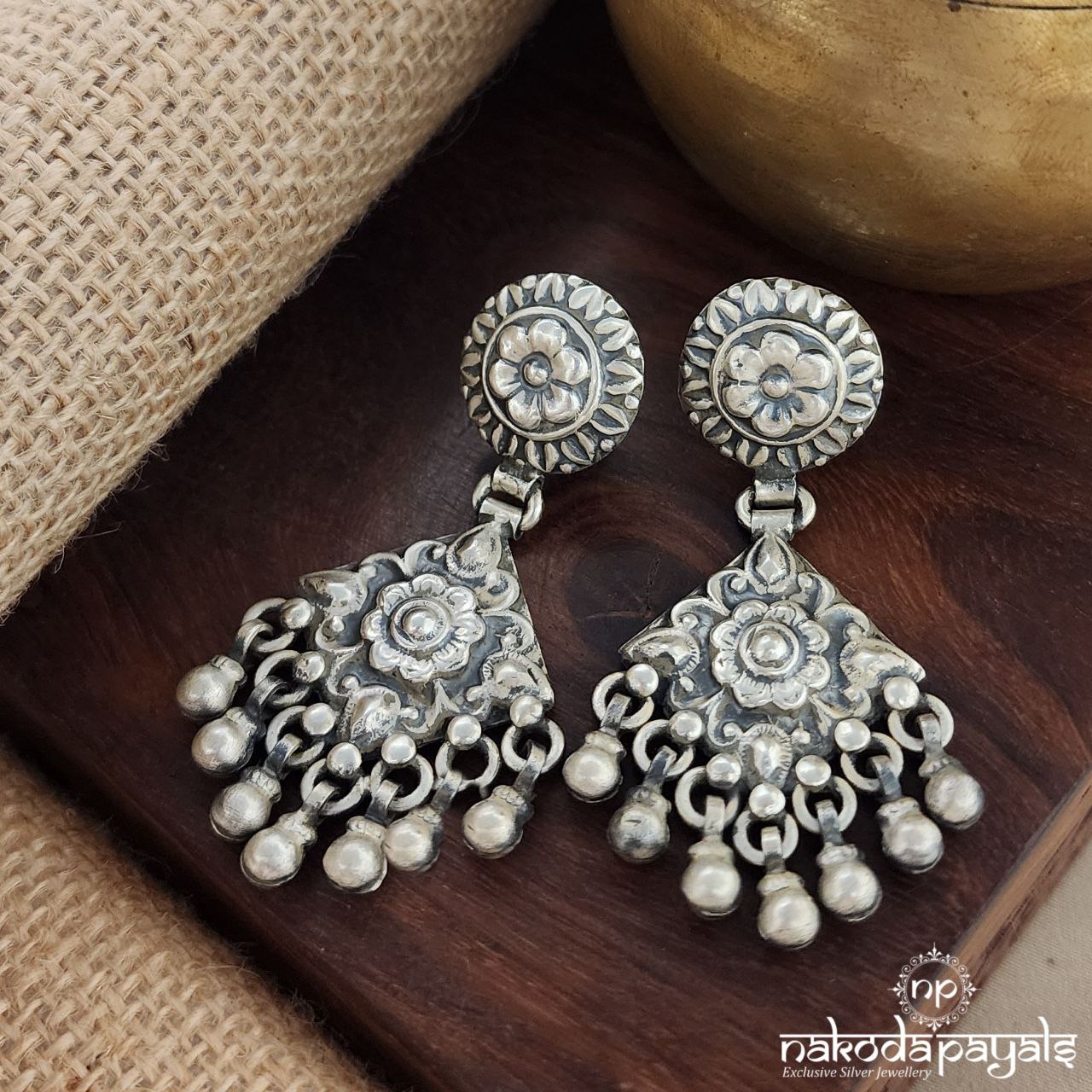 Tribal Floral Earrings (C3425)