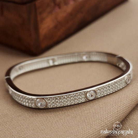 Squarish White Kada (St3774)