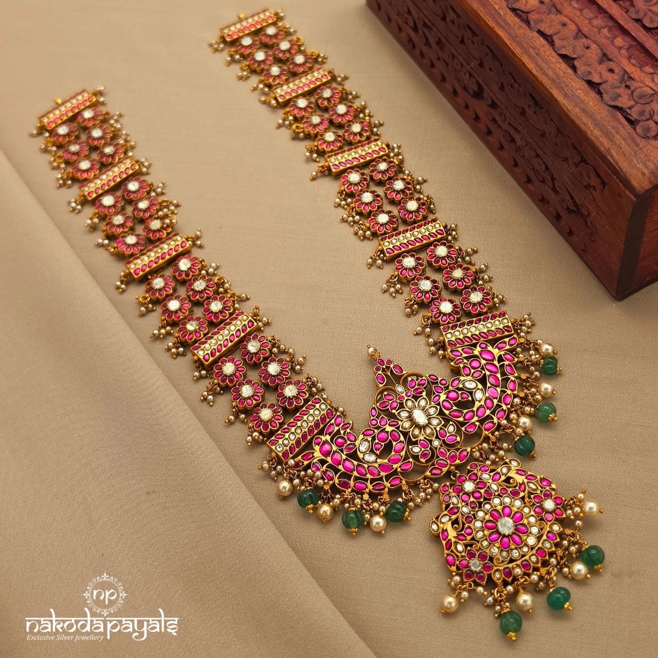 Long Bridal Kundan Hara (Gn10273)