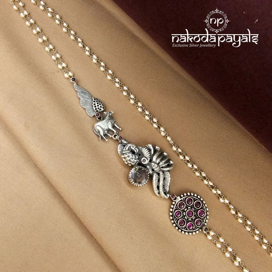 Oxidised Pearl Mope Mala (N11572)