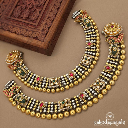 Exemplary Dual Tone Anklet (A7103)