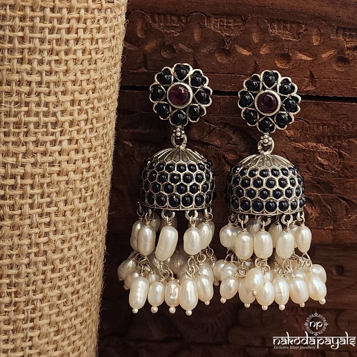 Blue  Guttapusalu Jhumka (J1513)