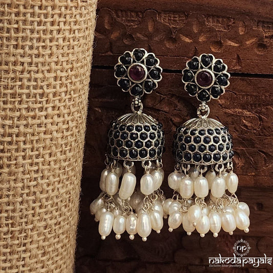 Blue  Guttapusalu Jhumka (J1513)