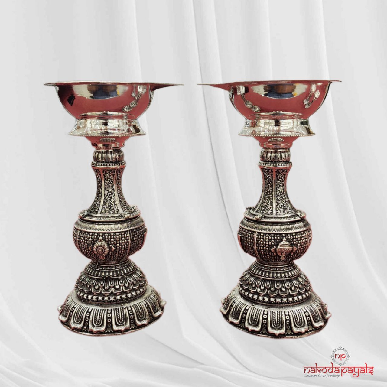 Amazing Oxidised Lamp Pair (Aa2001)