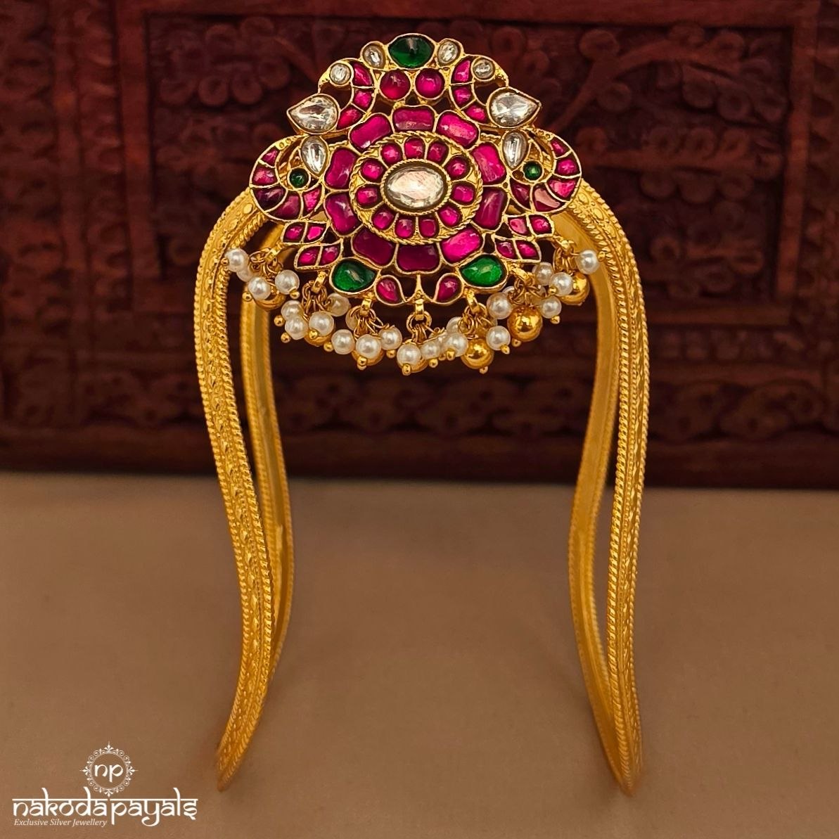 MultiColor Pearled Vanki Armlet (Ha0115)