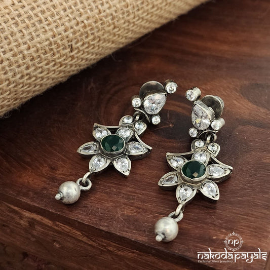 Emerald Dot Earrings (C3744)