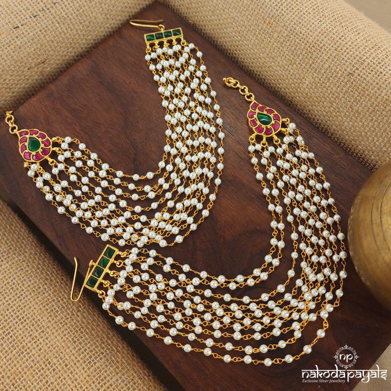 Kemp Kundan Pearled Maatal (Gm0955)