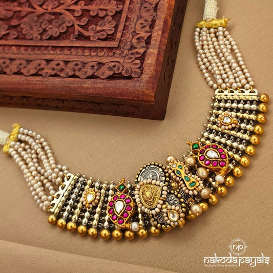 Kundan Dual Tone Neckpiece (N11720)
