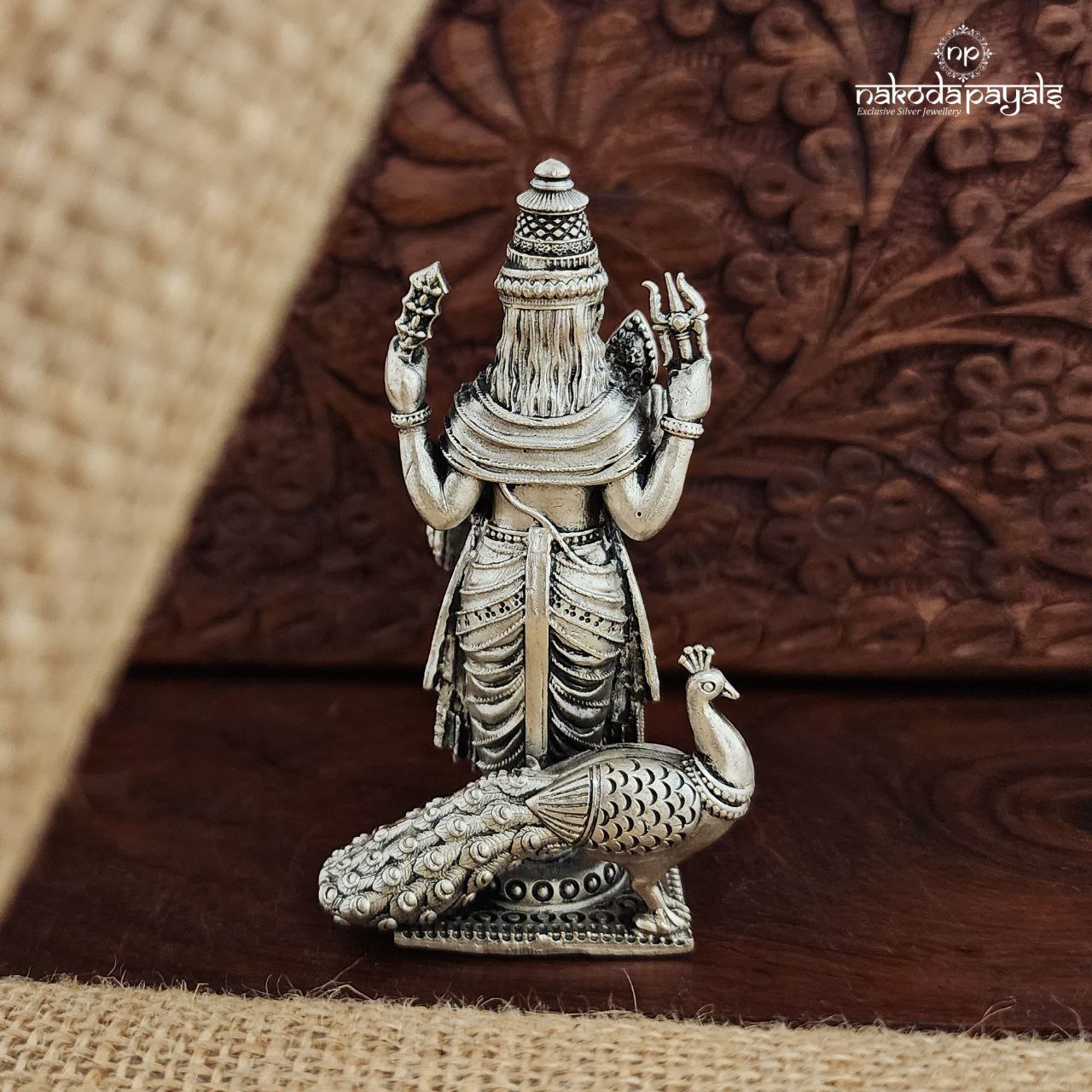 Murugan Peocock Idols (Aa1565-68)