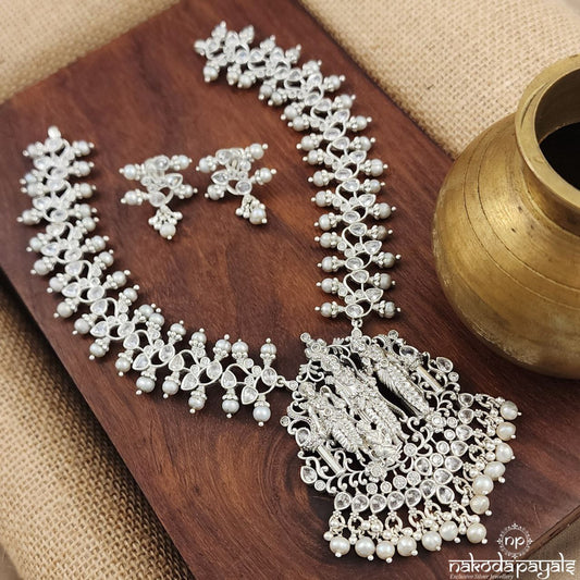 Ram Darbaar Neckpiece With Earrings (N10484)