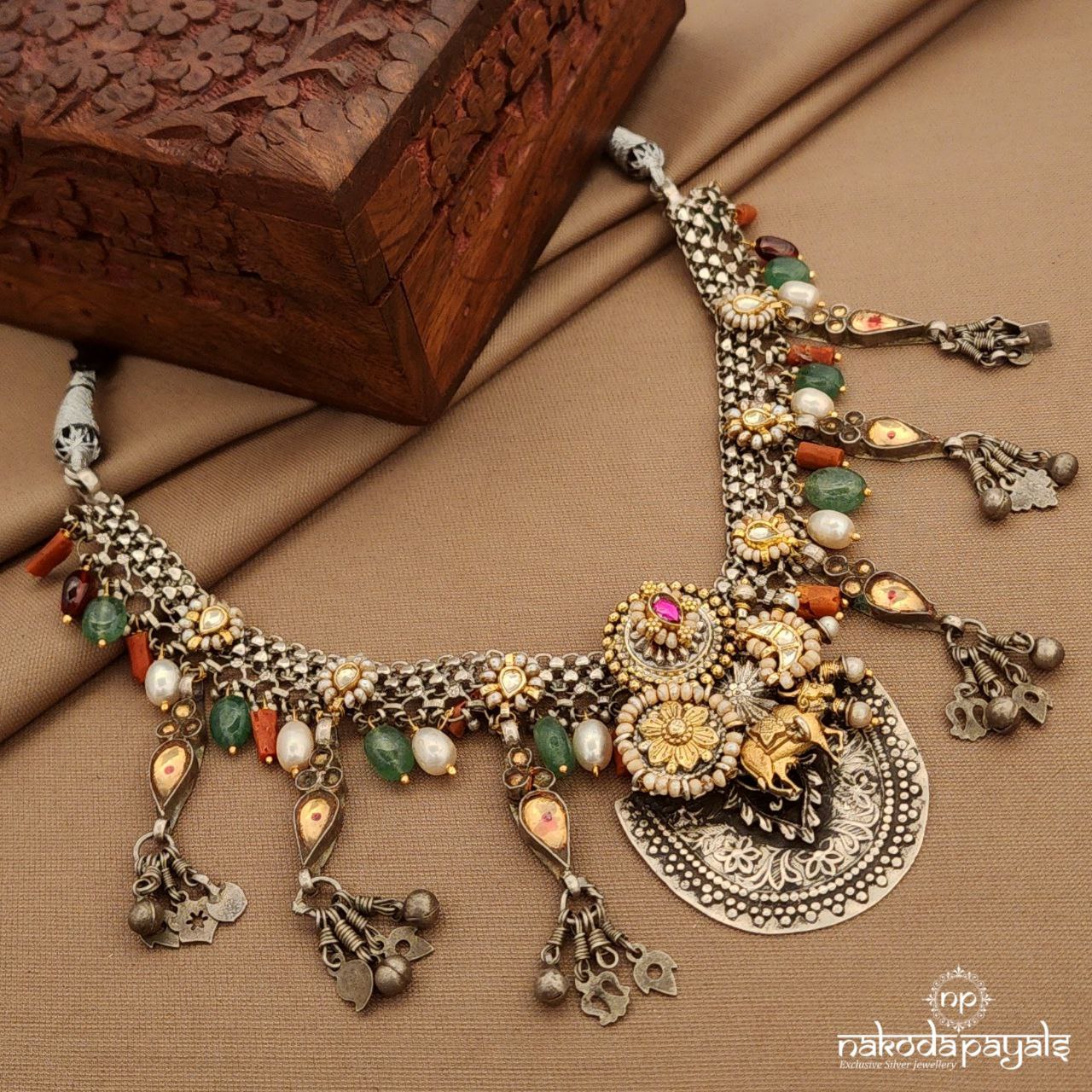Kundan Dual Tone Neckpiece (N11511)
