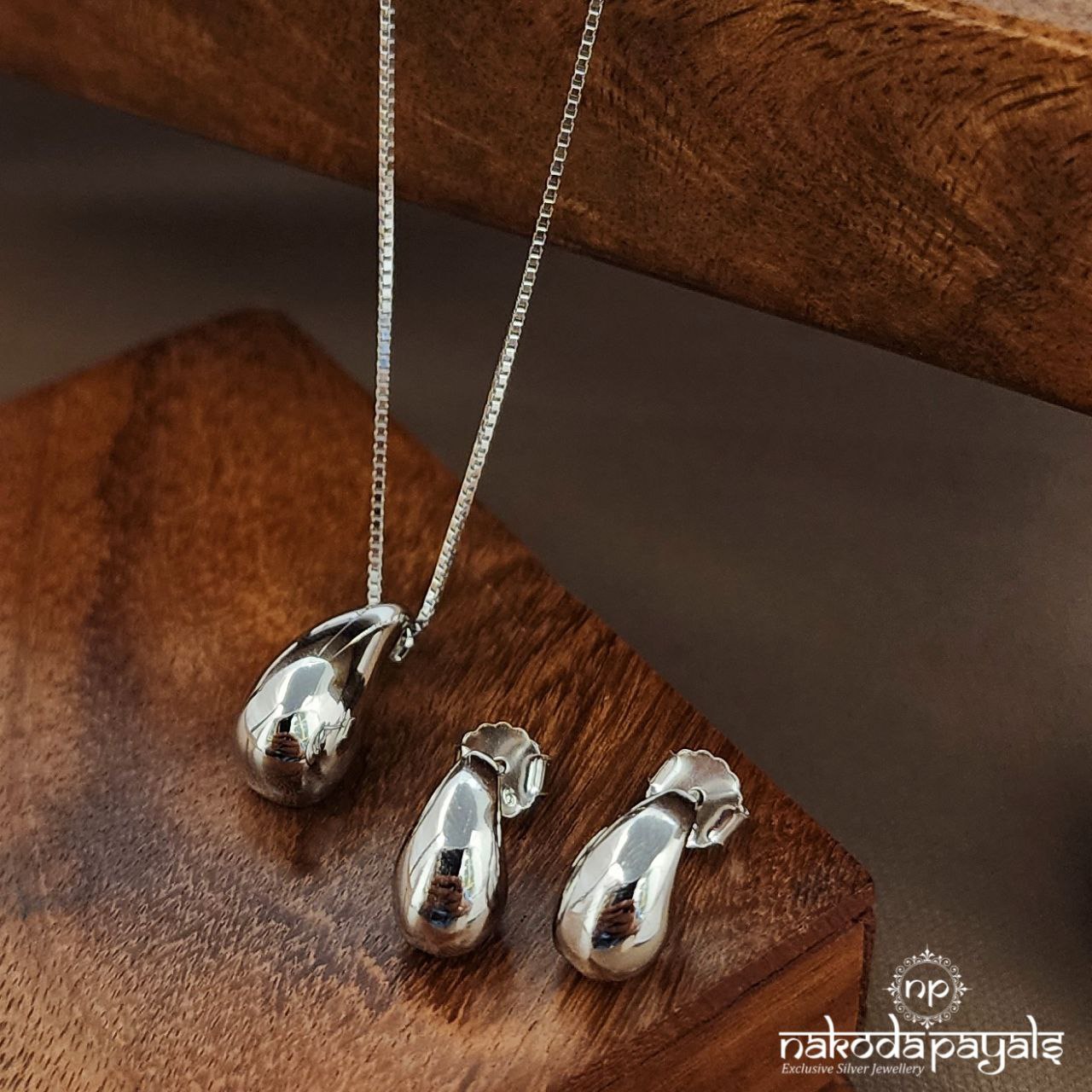 Shinney Plain Pendant Set (St3875)