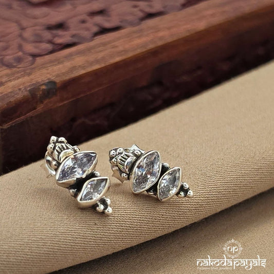 Eye Catching White Studs (S4071)