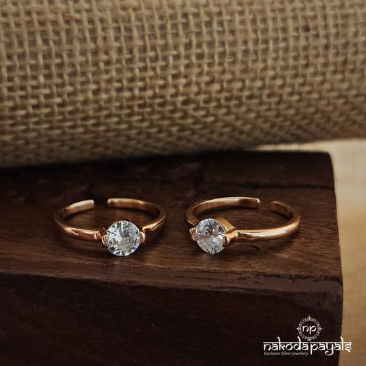 Rose Gold Gleaming Toerings (T4432)