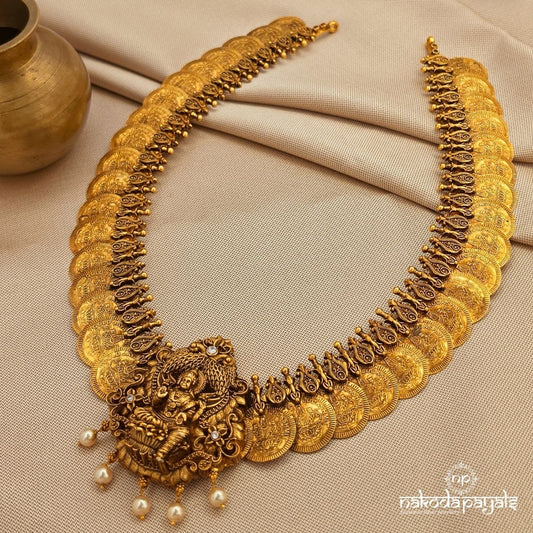 Lotud Lakshmi Coin Neckpiece (Gn10066)