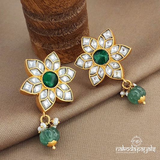 Flower Kundan Earrings (Ge10063)