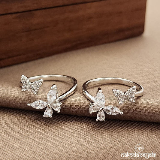 Butterfly Front Adjustable Toerings (T4709)