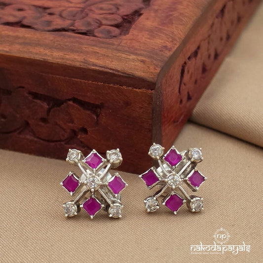 Eye Catching Pink Studs (S9767)