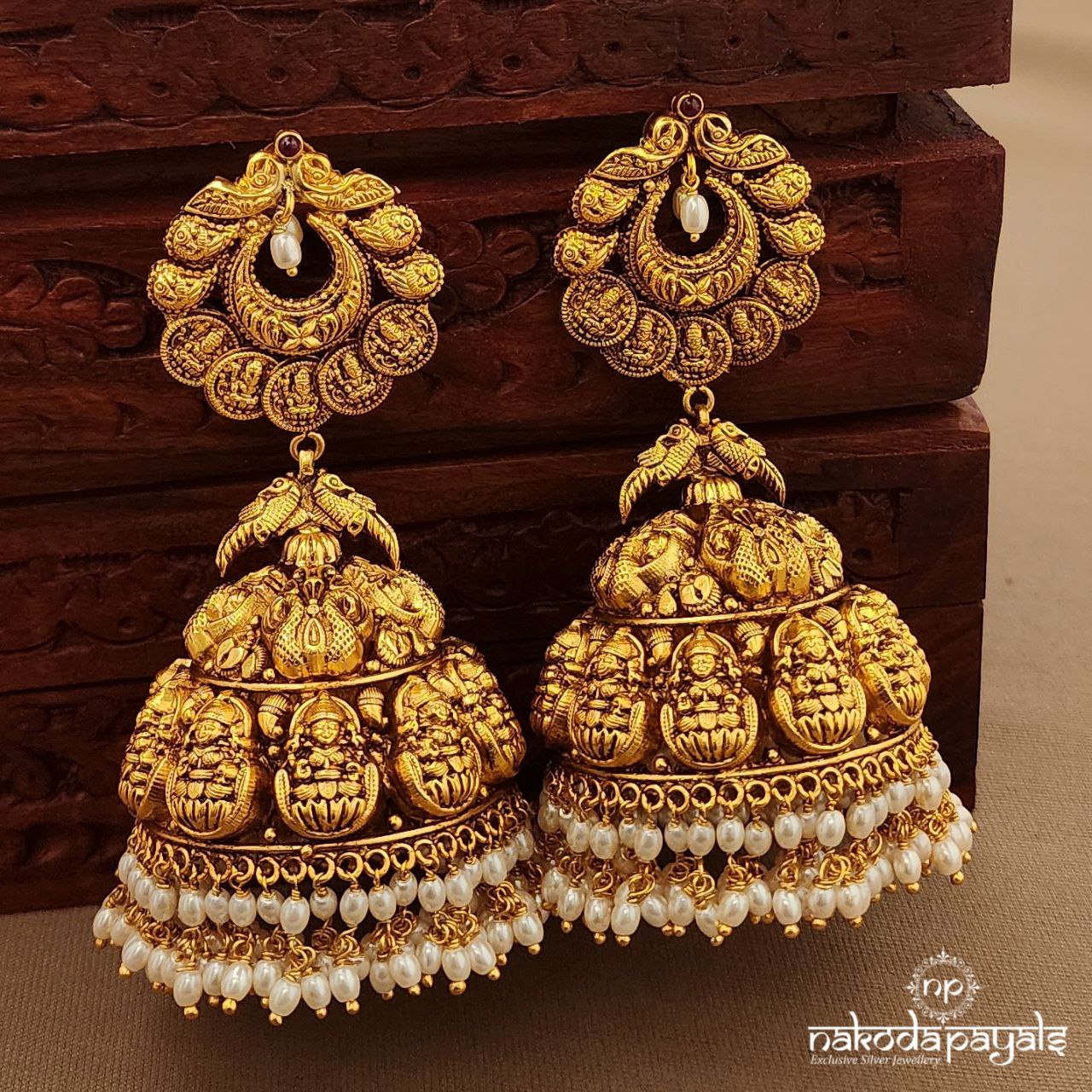 Lakshmi Coined Jhumka (Ge10390)