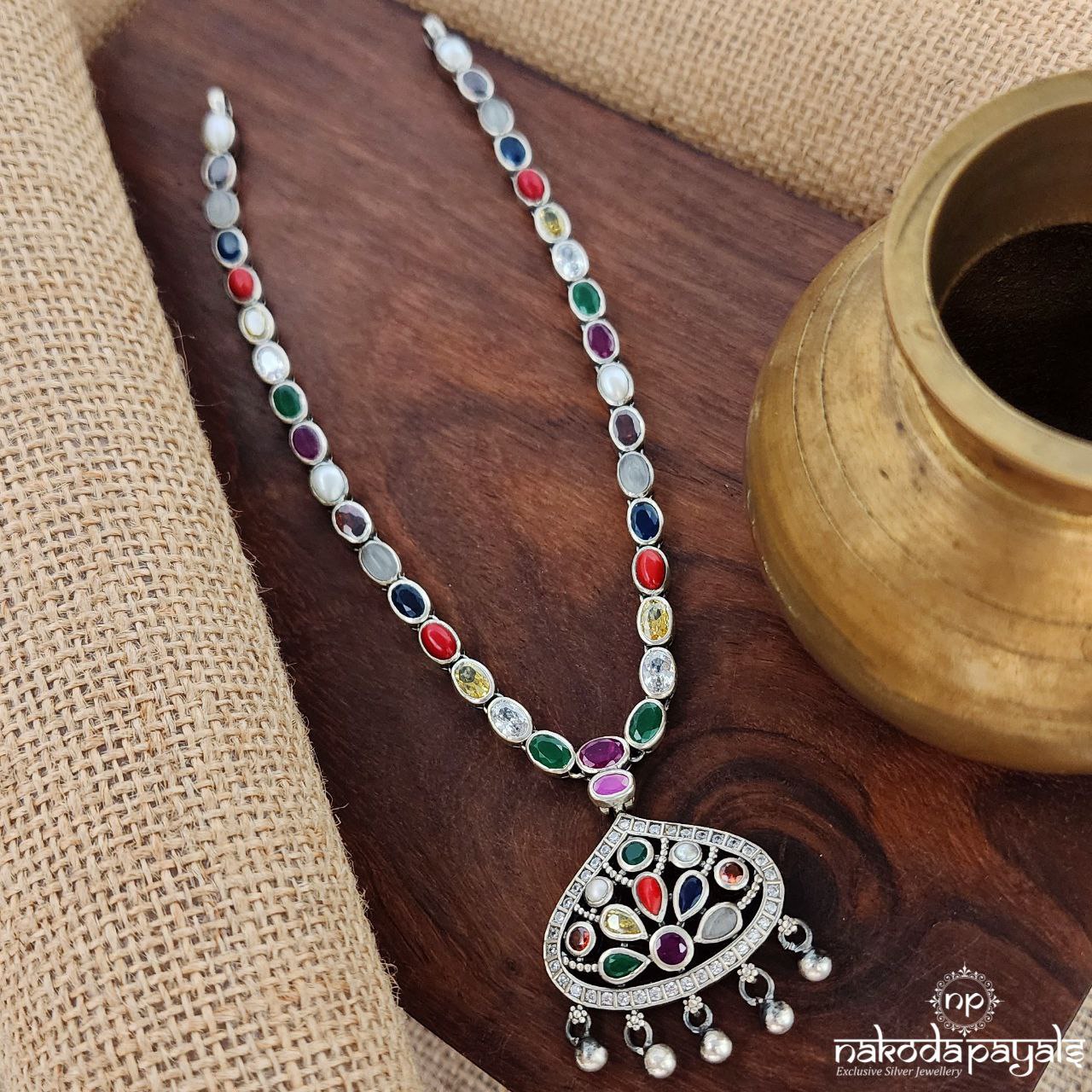 Glorious Navaratna Neckpiece (N10701)