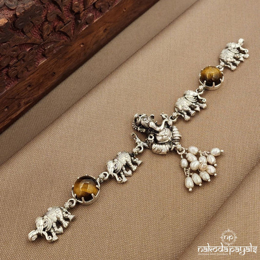 Ganesha Cat Eye Choker  (N11275)
