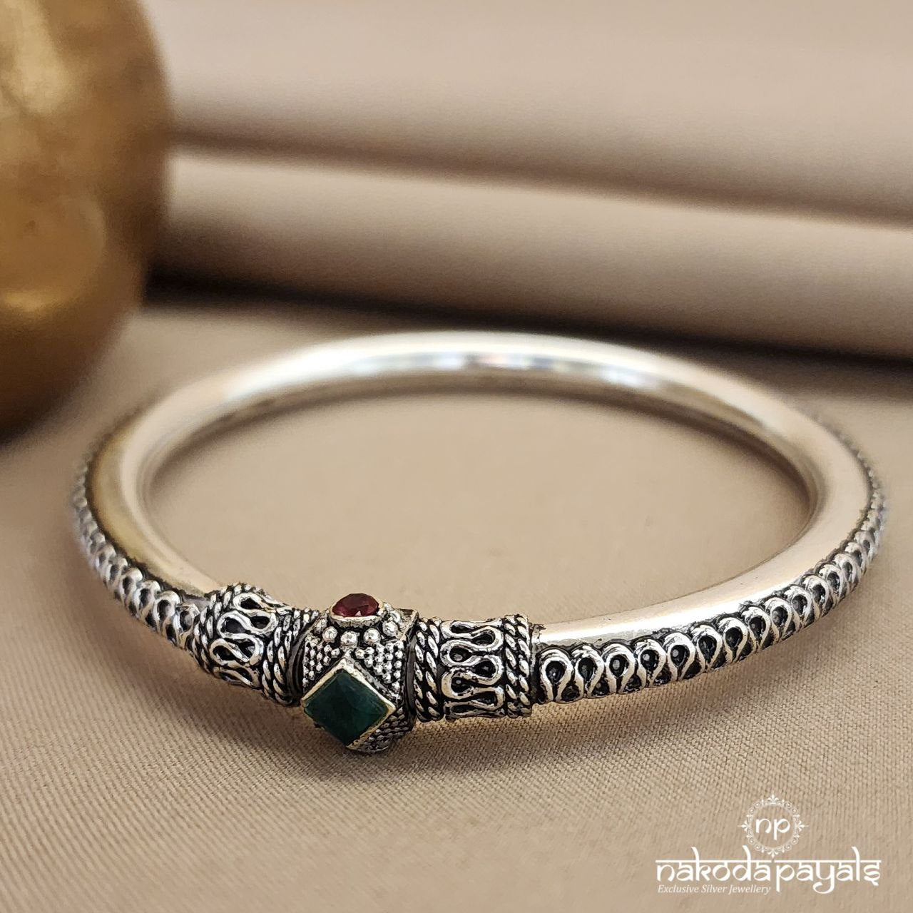 Green Square Openable Single Kada (K5043)